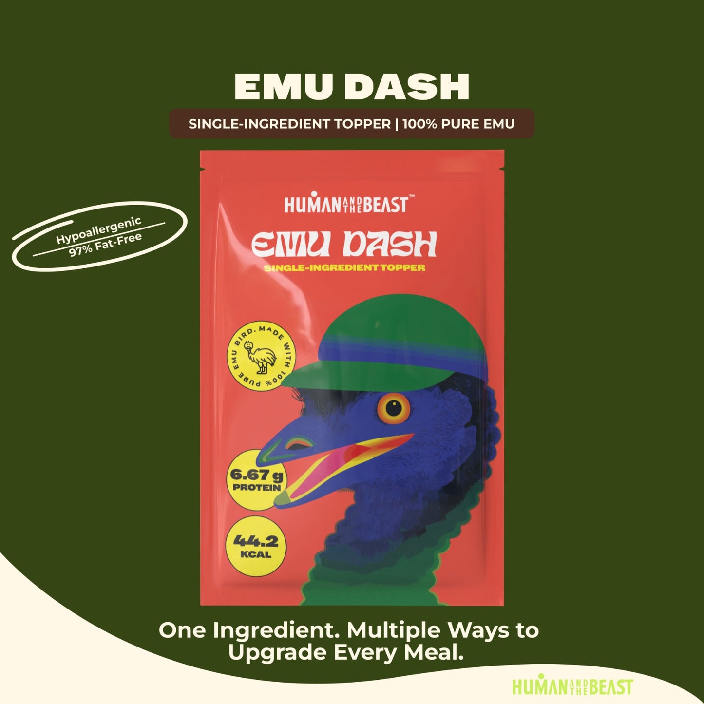 100% Single Ingredient Toppers ~ EMU DASH