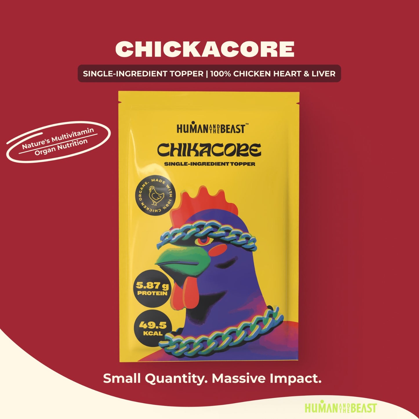 100% EMU-Meat Topper for 100x Healthier Dogs ~ CHICKACORE