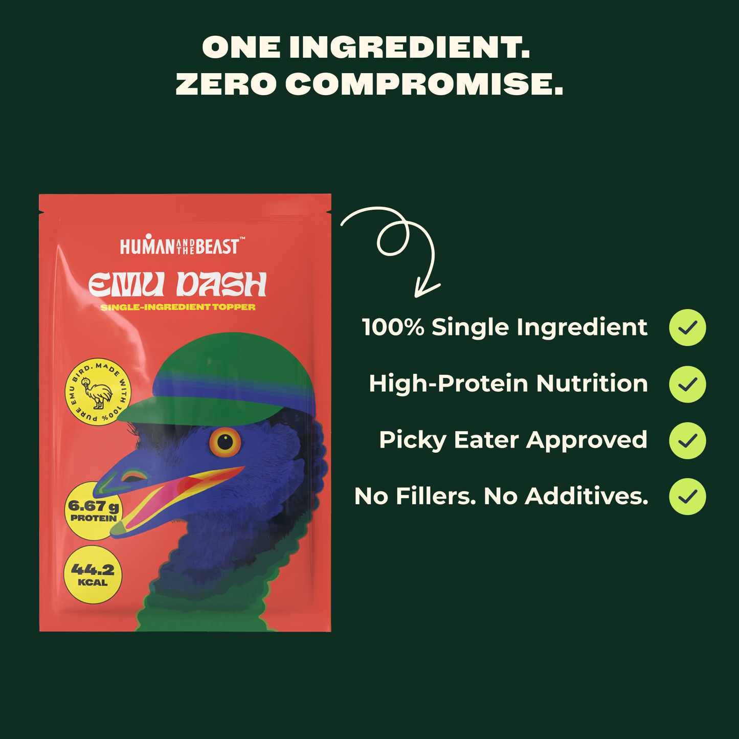 100% Single Ingredient Toppers ~ EMU DASH