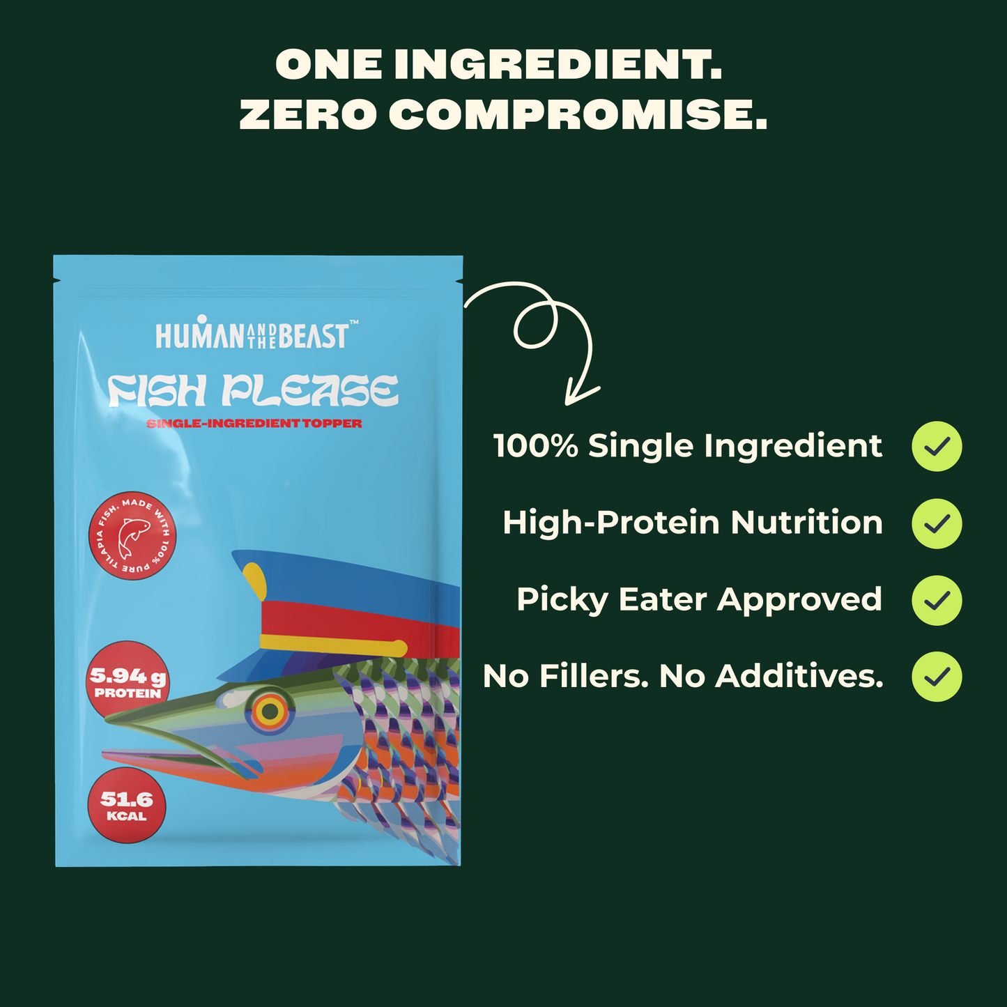 100% Single Ingredient Toppers ~ FISH PLEASE